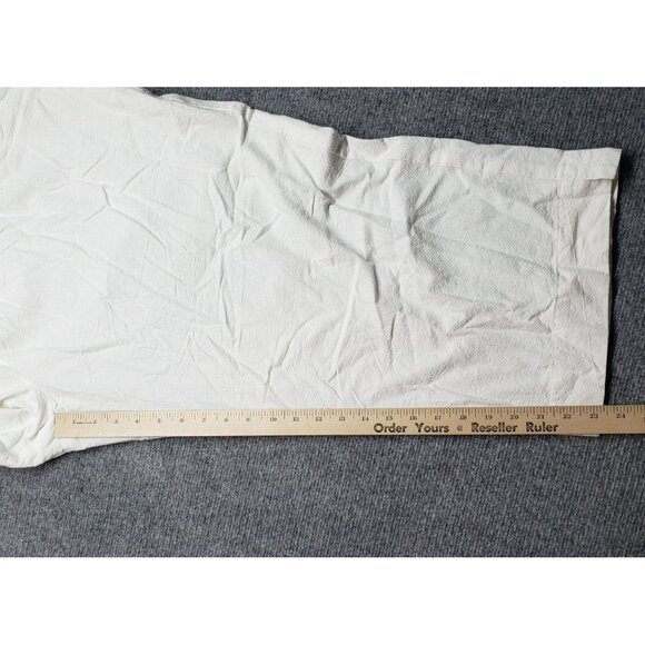 Susan Graver Style Pants Womens 3X White Cotton Capri Stretch Pull On High Rise - Picture 9 of 9